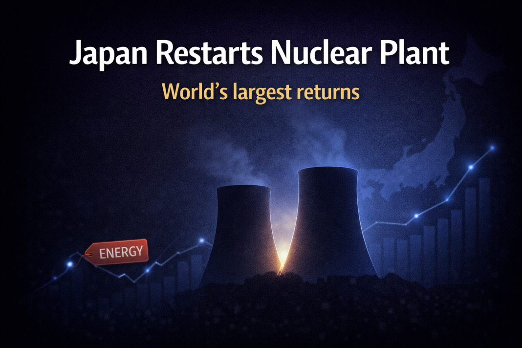 “Japan restarts the world’s largest nuclear power plant for the first time since Fukushima