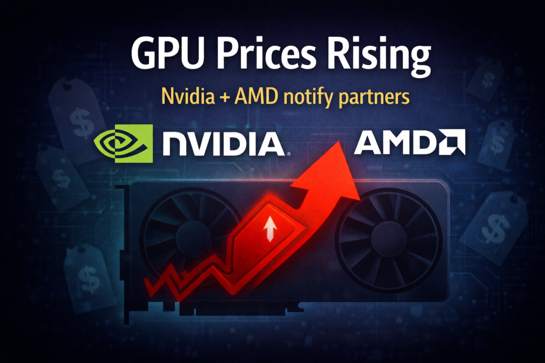 GPU prices rising as Nvidia and AMD reportedly notify board partners of price bumps