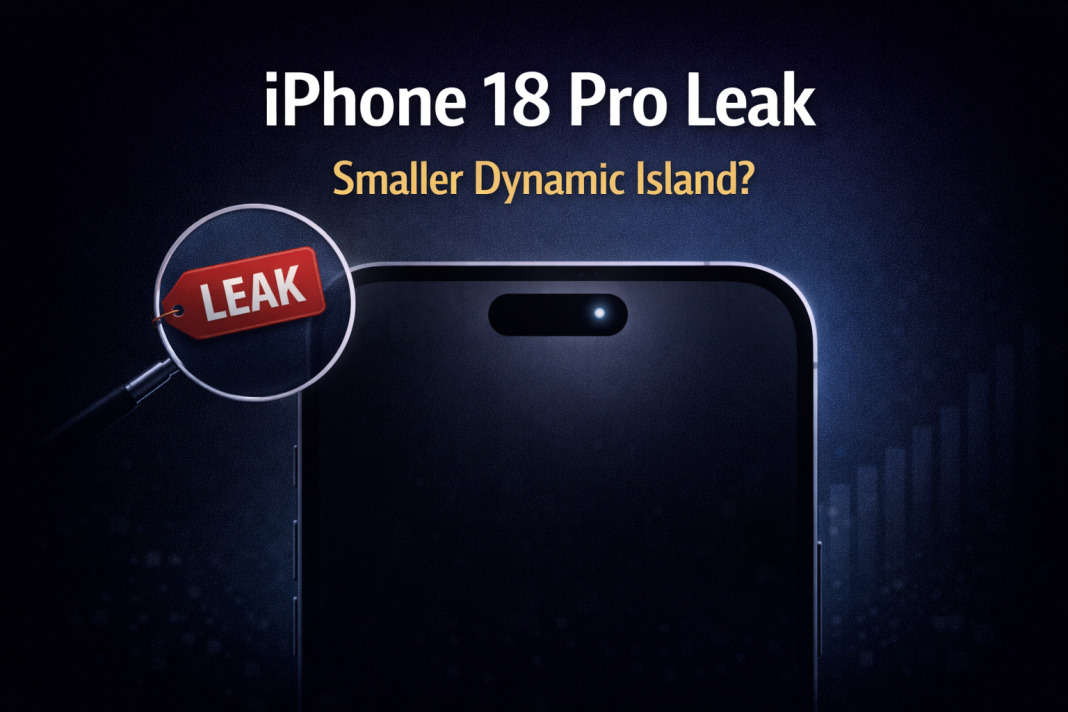 iPhone 18 Pro leak suggests Apple may shrink the Dynamic Island, backed by Ross Young