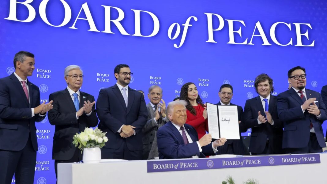 Trump signs Gaza Board of Peace in Davos as allies hesitate to join