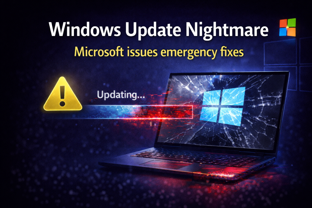 Windows update causes widespread issues as Microsoft releases emergency fixes